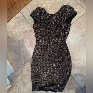 Nordstrom gold sequin bodycon dress